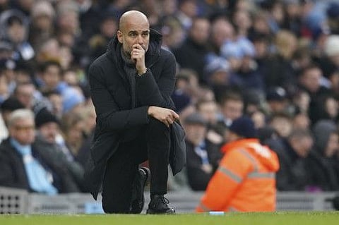 Manchester City coach Pep Guardiola.