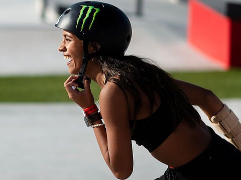 Brazilian skateboarding star Raysaa Leal.