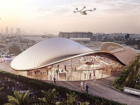  The flying taxi will take to Dubai skies in three years from now.