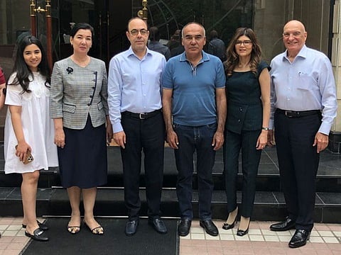 (From left to right): Nadira Bokhodir, Owner’s Representative for Grand Chortoq Resort; Dr. Nigora, Head of Sanatorium at Grand Chortoq Resort; Mr. Bokhodir Abdurayimov and Mr. Sardar Vali, Owners of Chartak Resort JV LLC, Hina Bakht, EVOPS Hotel Consultancy DMCC and Vice Chairman for ATECA Holding; Michel Noblet, Executive Chairman of EVOPS Hotel Consultancy DMCC and ATECA Holding