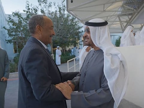 UAE President His Highness Sheikh Mohamed bin Zayed Al Nahyan on Tuesday received General Abdul Fattah Al Burhan, Chairman of Sudan’s Transitional Sovereignty Council in Abu Dhabi on Tuesday.