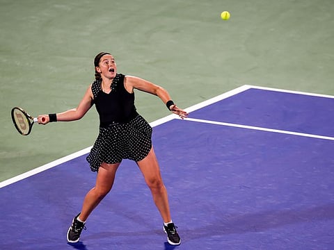 Jelena Ostapenko (pictured) of Latvia launched her defence of the Dubai title with an authoritative 6-1, 6-4 win over Katarina Zavatska of Ukraine.