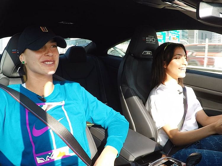 Aryna Sabalenko and Amna Al Qubaisi