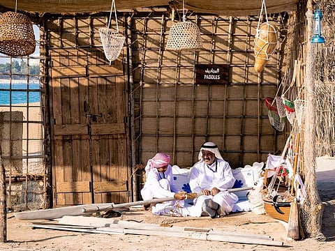 Exhibits at Abu Dhabi's Maritime Heritage Festival