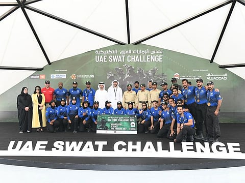 Dubai Police's winning team
