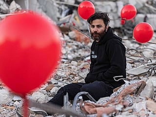 Photos: Red balloons mark youth killed in devastating Turkey quake