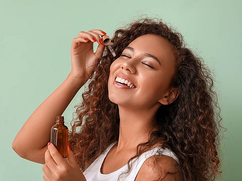 Add a few drops of facial oil to your moisturiser or foundation for a supple, dewy finish.