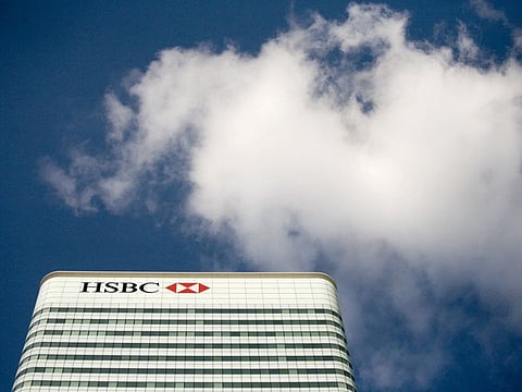 FILE PHOTO: The HSBC building in Canary Wharf in London.