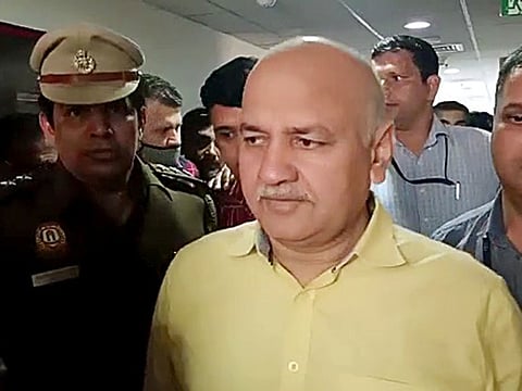 CBI brings Delhi Deputy Chief Minister Manish Sisodia to Rouse Avenue Court, in New Delhi on Monday. He was arrested on Sunday by CBI in an Excise Policy case.