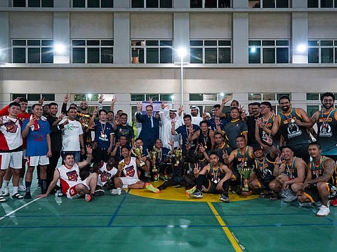 The basketball competition was held with participation of 180 players, represented 12 teams from the different companies, and it took place at the ENOC's labor accommodation in Al Quoz Industrial Area.