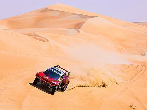 Sebastien Loeb put Bahrain Raid Xtreme on the path to recovery in the World Rally-Raid Championship today as arch-rival Nasser Al Attiyah extended his lead in the Abu Dhabi Desert Challenge.