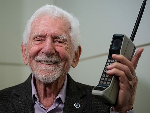 Marty Cooper, the inventor of first commercial mobile phone.