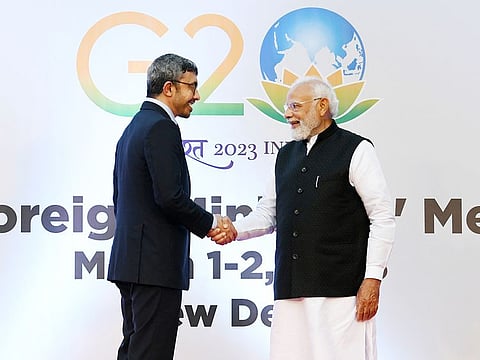 Sheikh Abdullah conveyed the greetings of UAE leaders to the Indian Prime Minister, and their wishes of progress and prosperity for India.