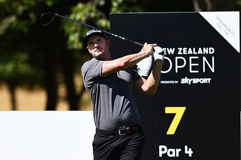 Christopher Wood, first round leader of the New Zealand Open on the Asian Tour.