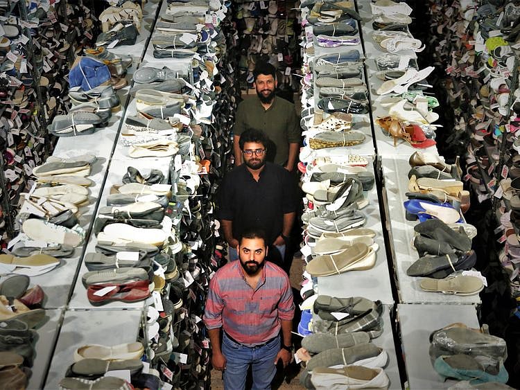 Cofounders in Swag Kicks warehouse-1677744600196
