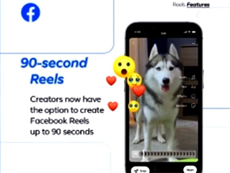 Users can now create FB Reels of up to 90 seconds