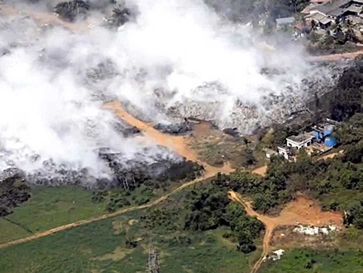 Brahmapuram fire waste kochi kerala