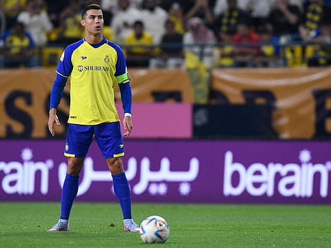 Al Nassr's Portuguese forward Cristiano Ronaldo.