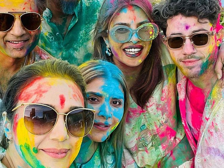 Preity G Zinta, Priyanka Chopra and Nick Jonas 