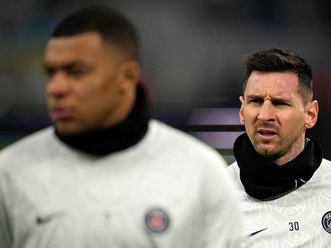 PSG's Lionel Messi (right) and Kylian Mbappe were kept quiet by Bayern Munich during the Champions League clash on Wednesday.