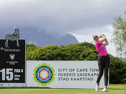 Dubai based Chiara Noja leads by two shots after round one of the Investec South African Women's Open on the LET