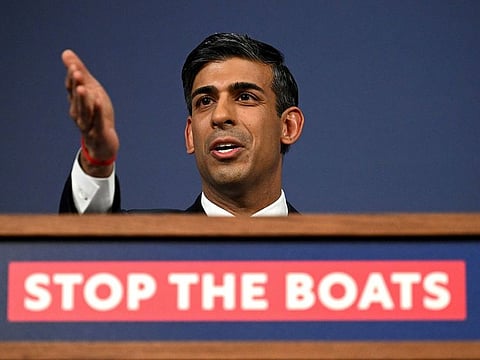 Stopping the boats? The courts have ruled Sunak’s proposal to ship asylum claimants to Rwanda while awaiting processing is illegal