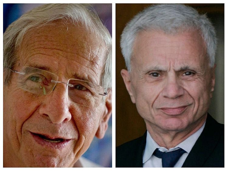 Israeli actor Chaim Topol and Hollywood actor Robert Blake