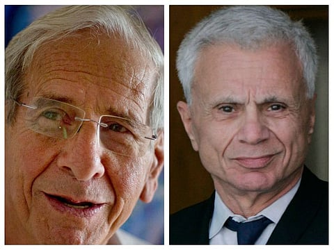 Israeli actor Chaim Topol and Hollywood actor Robert Blake