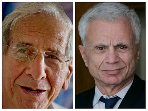 Israeli actor Chaim Topol and Hollywood actor Robert Blake