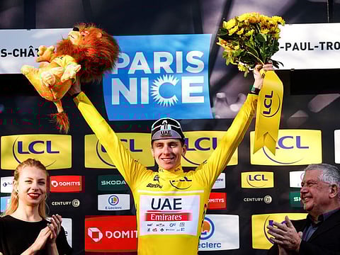 Tadej Pogacar enjoyed the day on yellow jersey after stage five of the Paris-Nice race on Thursday.