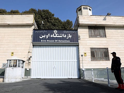 A view of the entrance of Evin prison in Tehran, Iran October 17, 2022.  