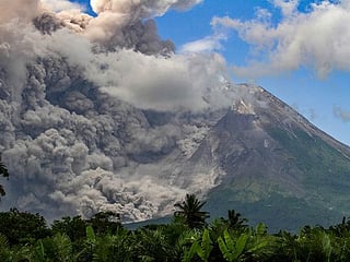 Photos: Indonesia's Merapi volcano erupts, spews hot cloud 