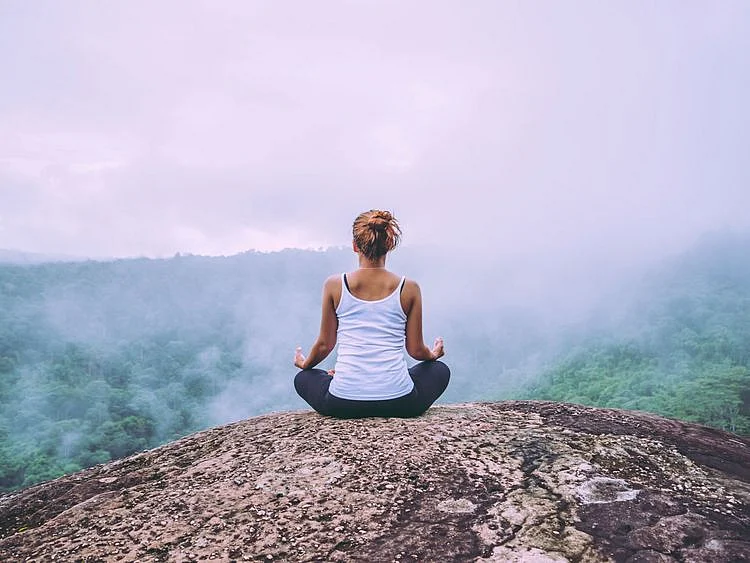 Woman meditating