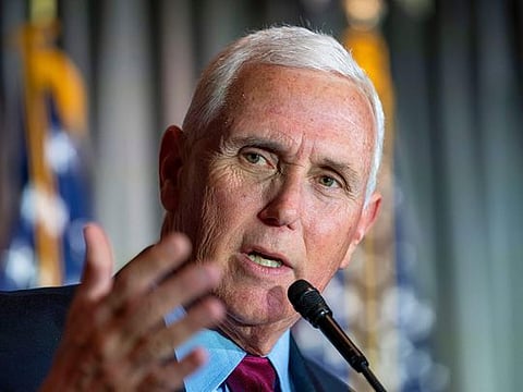 Former US Vice President Mike Pence