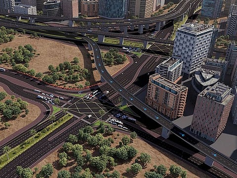 The scope of the Dh800 million contract extends 4.8km along Sheikh Rashid Road from the intersection with Sheikh Khalifa bin Zayed Street to the Falcon Interchange on Al Mina Road. 