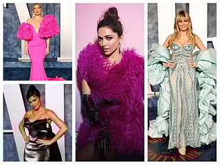 Stars from Hollywood and beyond like Deepika Padukone and Michelle Yeoh shine bright at the post-Oscars party