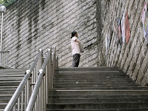 A still from the South Korean short film The Monologue