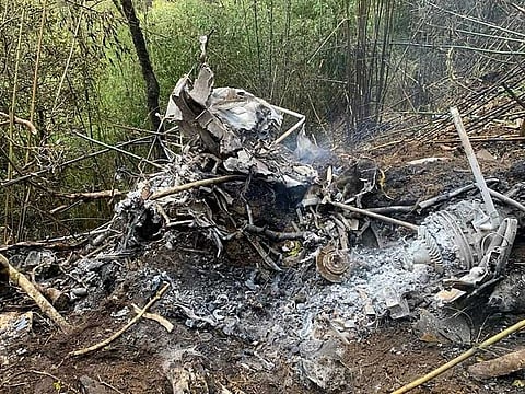 A pilot and co-pilot died after their Cheetah helicopter flying on an operational sortie crashed. The wreckage of the aircraft was found near Village Banglajaap East of Mandala on Thursday, March 16, 2023. 