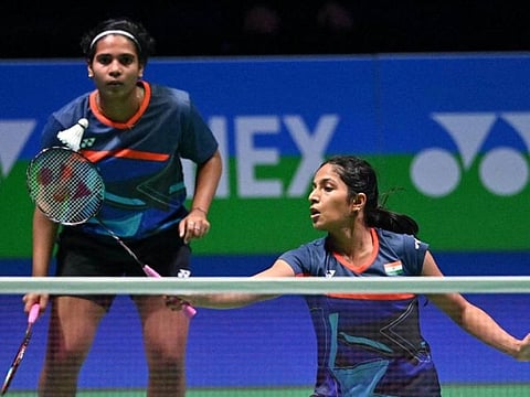 India's Gayatri Gopichand and Treesa Jolly have entered their second women's doubles semifinals in All England Open Championships.