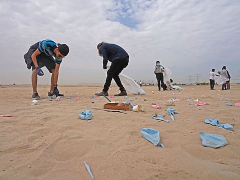 Volunteers from 11 government and private entities joined the clean-up drive 