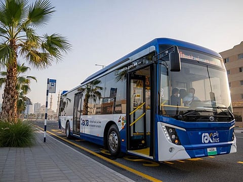 Bus rides in Ras Al Khaimah are free today. 