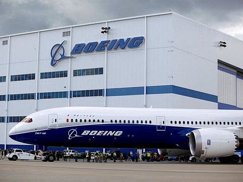 FILE PHOTO: A Boeing 787-10 Dreamliner taxis past the Final Assembly Building at Boeing South Carolina in North Charleston, South Carolina, United States, March 31, 2017. REUTERS/Randall Hill/File Photo