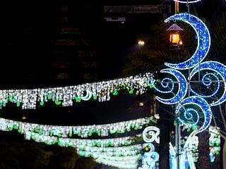 Abu Dhabi streets have been bedecked with 5,147 ornaments and lights to celebrate Ramadan.
