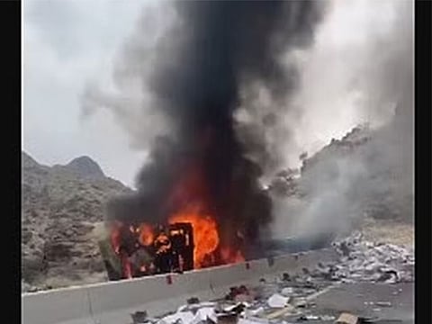 The crash was due to “sudden curbs” on the road, Sabq quoted unidentified sources as saying.