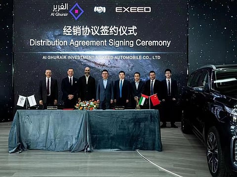 Al Ghurair Investment enters into a strategic partnership with Chinese automobile manufacturer, Exceed Automobile Company 