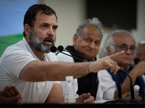 Rahul Gandhi's conviction and expulsion from the parliament has been widely condemned by political parties in India, who say democracy and free speech are under assault (AP Photo)