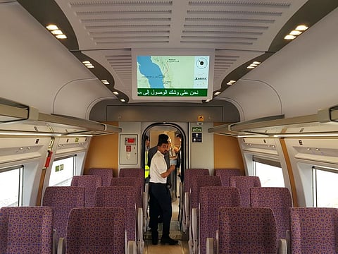 People have the option of using the Haramain speed train.