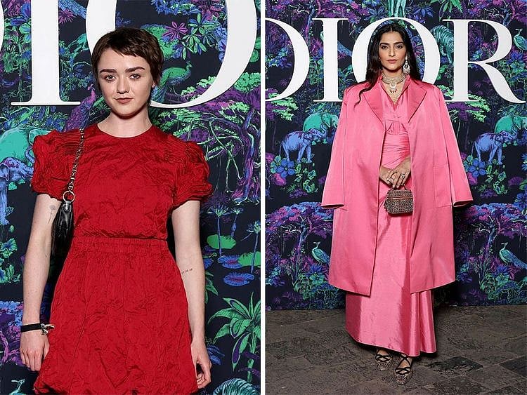 Sonam Kapoor and Maisie Williams