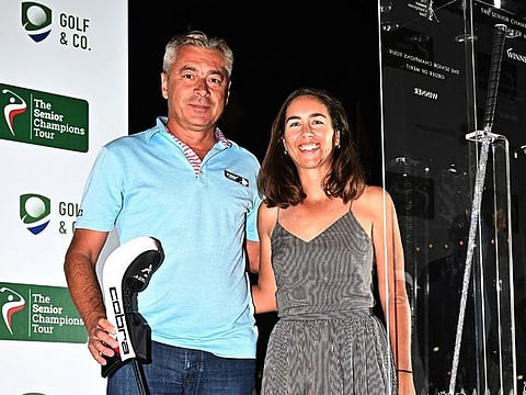 Order of Merit Champion, Stamen Stantchev with Amelie Brechoire representing sponsors AII