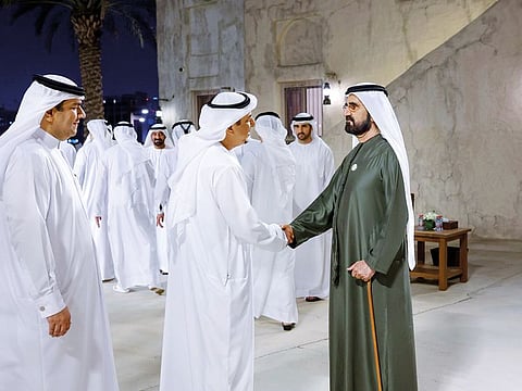 Sheikh Mohammed receives Ramadan greetings.